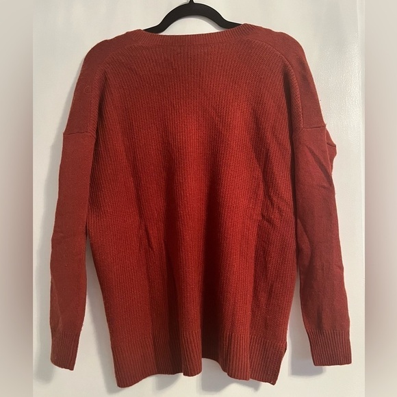 Nwot J Crew Brown Wool Blend V Neck Sweater Size Extra Small. - Picture 8 of 8